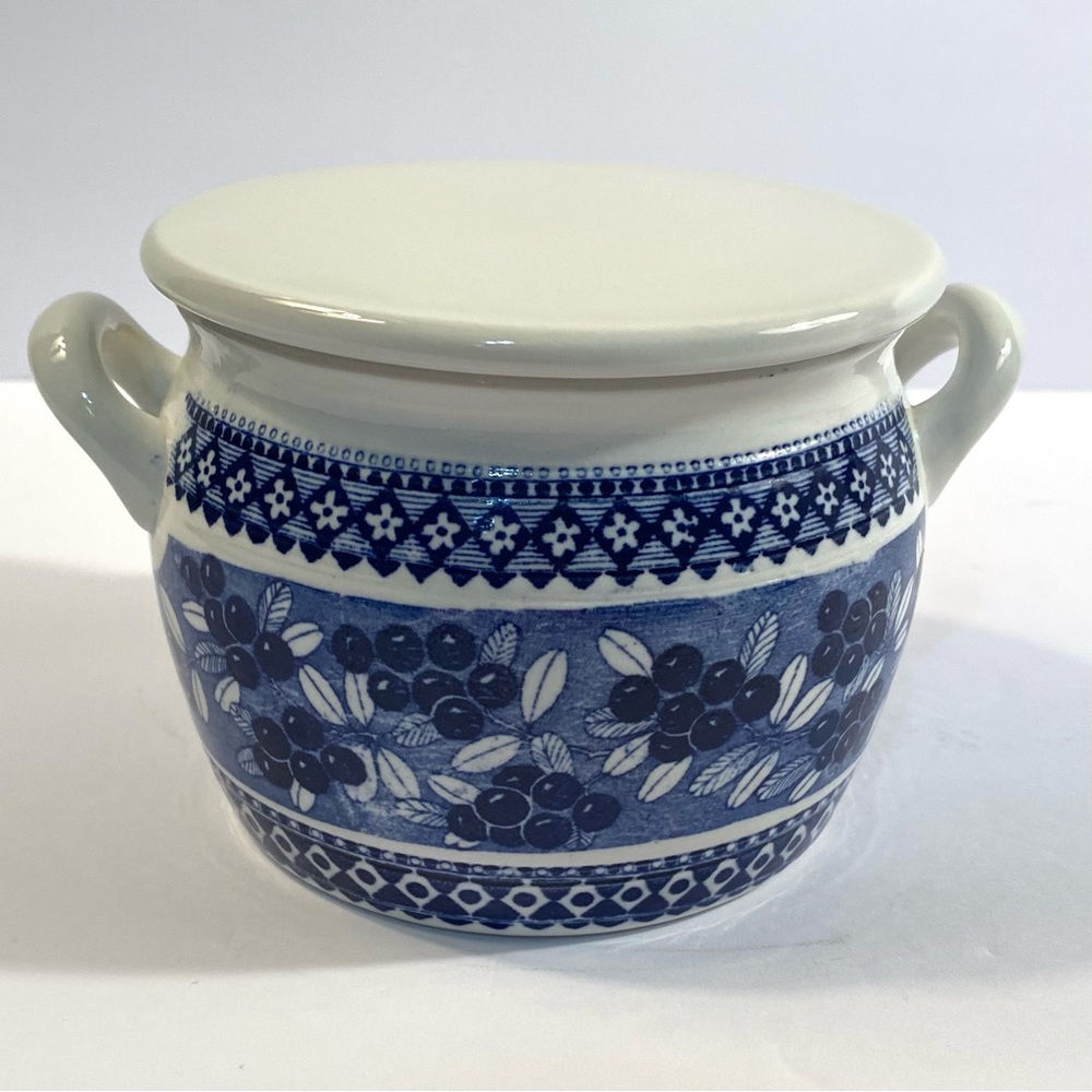 Vintage Arabia Finland Lingonberry Ceramic Butter Jam Jar Pot Raija Uosikkinen - Picture 6 of 14